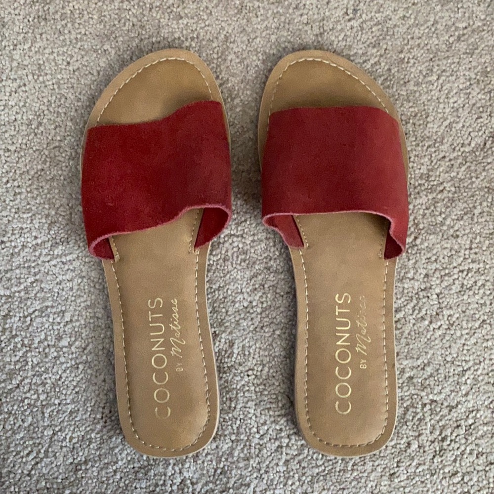 Coconuts by Matisse Sandals (orange/ red -size 7)